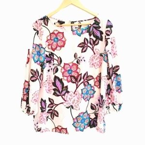 TALBOTS Floral Blouse